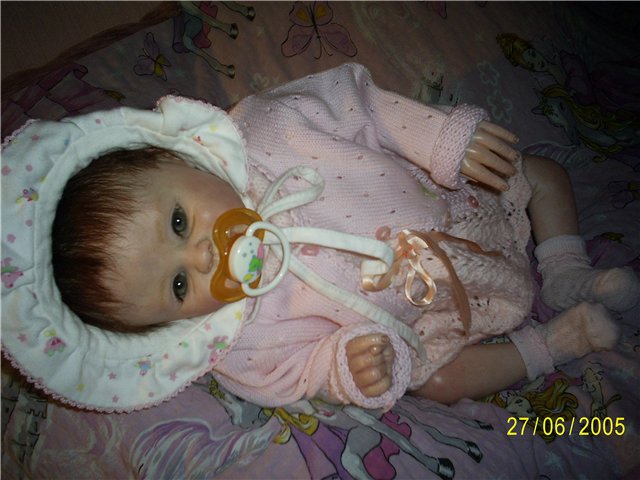 Мой первый вязальный опыт,после долгого перерыва... Для куклы реборн