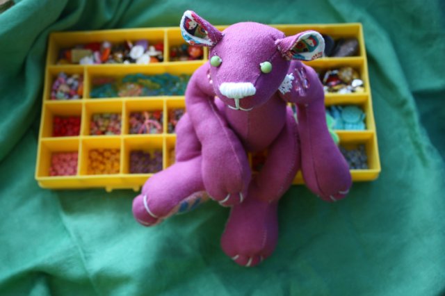 Мишка Матрёшка — Текстильные игрушки и примитивы: кофейные (фото 8)