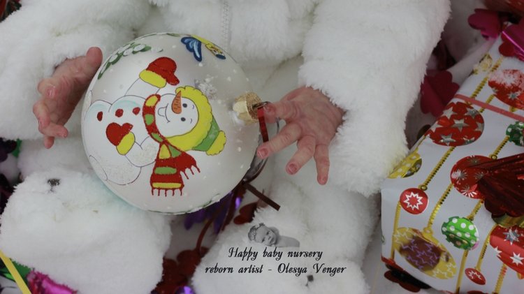 Моё предновогоднее чудо, моя Карлотта. Кукла реборн Олеси Венгер