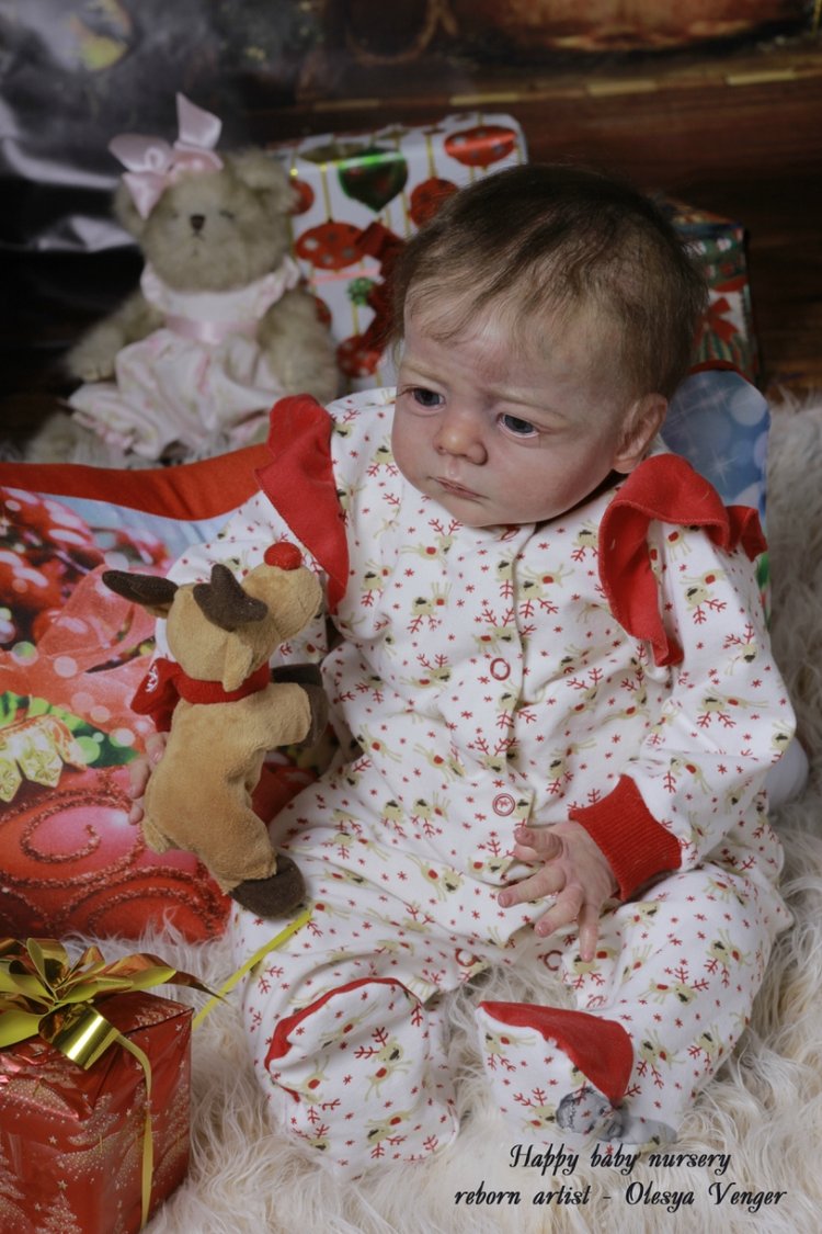 Моё предновогоднее чудо, моя Карлотта. Кукла реборн Олеси Венгер
