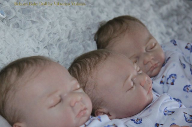 Тройняшки Джошики... Куколки реборн Виктории Вишни