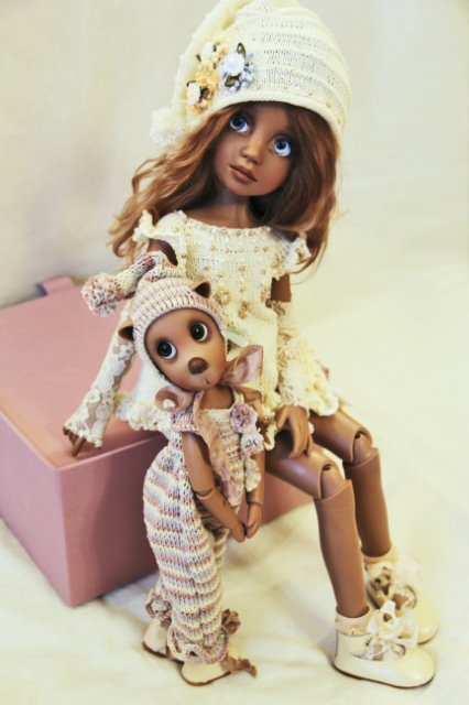 Моя нежная и очень красивая Руби и ее друг малыш медвежонок Тед