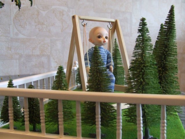 Качели для малышей БЖД — Мебель для кукол и домиков: фото (фото 5)