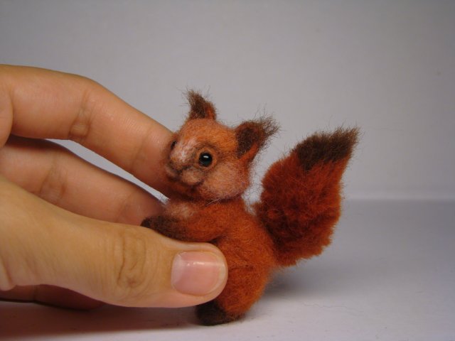 Бельчонок и Ко. Авторские игрушки валянием Ольги Чернухо (фото 2)