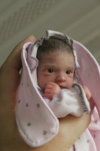 Зая, мини реборн Элины Кудрявцевой