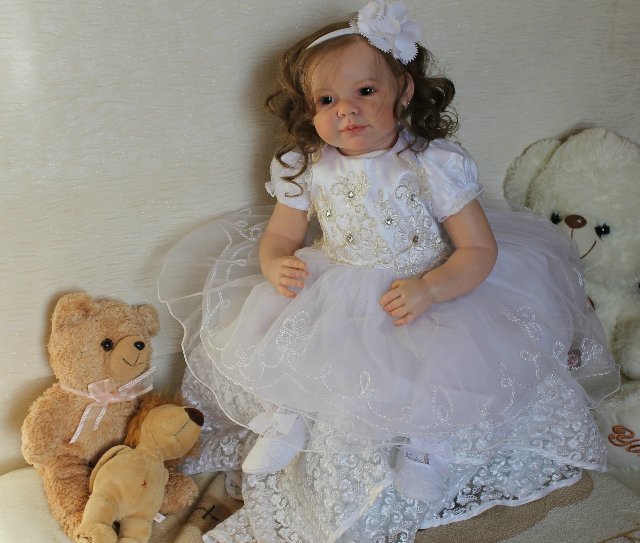 Моя милая Мариночка! Малышка реборн из молда Camille (фото 8)