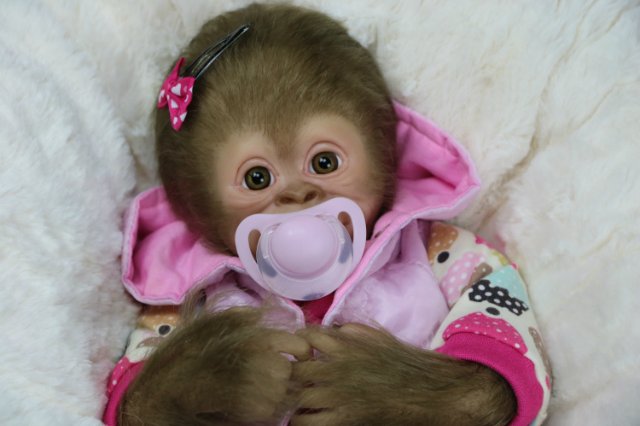 Мартышка - малышка... Куколка реборн Виктории Вишни