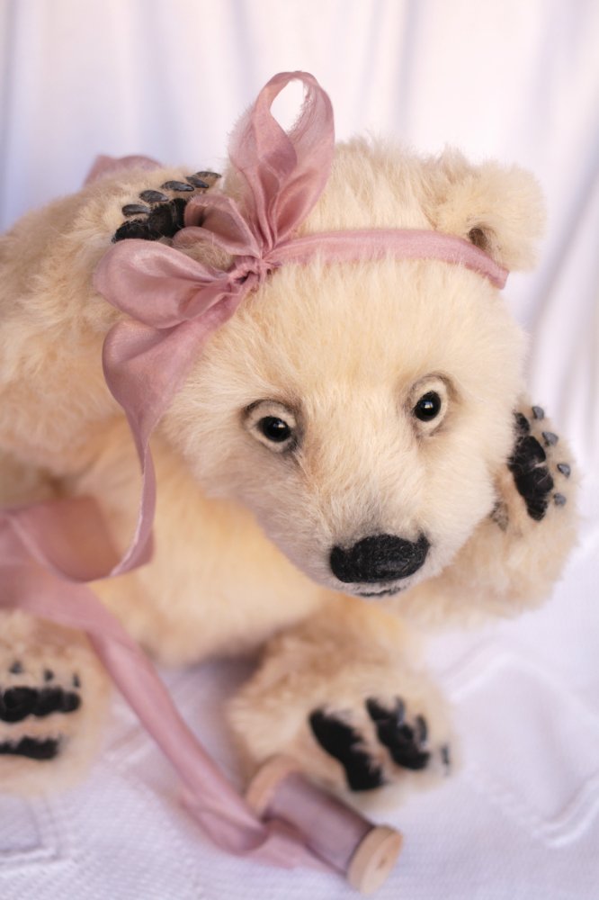 Нолан полярный медвежонок. Авторские игрушки ручной работы Татьяны Матляк