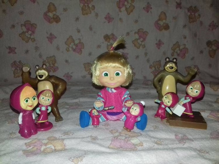 Новые Машки в кармашке — Куклы Маша и Медведь (Simba): Маша в кармашке