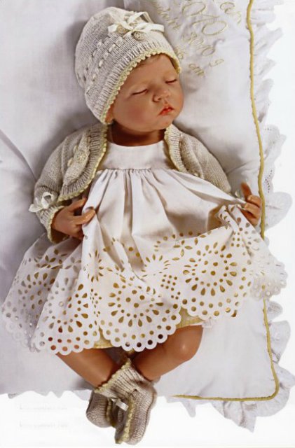 Hildegard Gunzel 2010 Resin Dolls - baby Miriam нежная булочка - сплюшечка (фото 3)