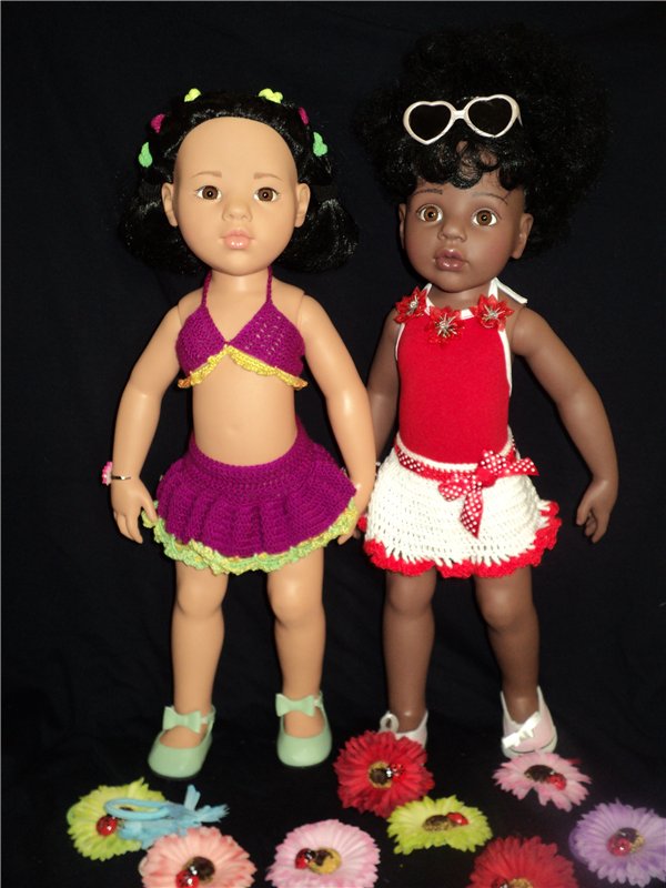Девчушки любят наряжаться! Наряды для кукол Готц и не только