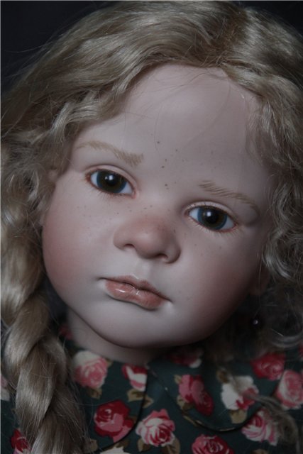 Фарфоровая кукла-снегурочка Офелия (Ophelia) от Ruth Treffeisen. Просто наступила зима