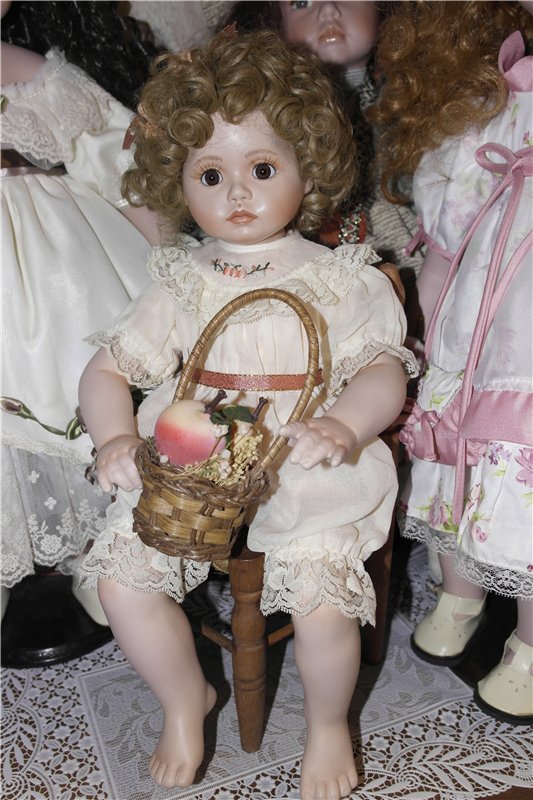 Моя фарфоровая кукла Персик", скульптор Анна Тимерман | Бэйбики Моя фарфоровая кукла Персик", скульптор Анна Тимерман