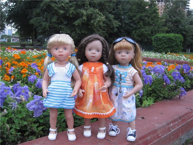 Тата, Анели и Лина! Куколки подружки Kathe Kruse | Бэйбики Тата, Анели и Лина! Куколки подружки Kathe Kruse