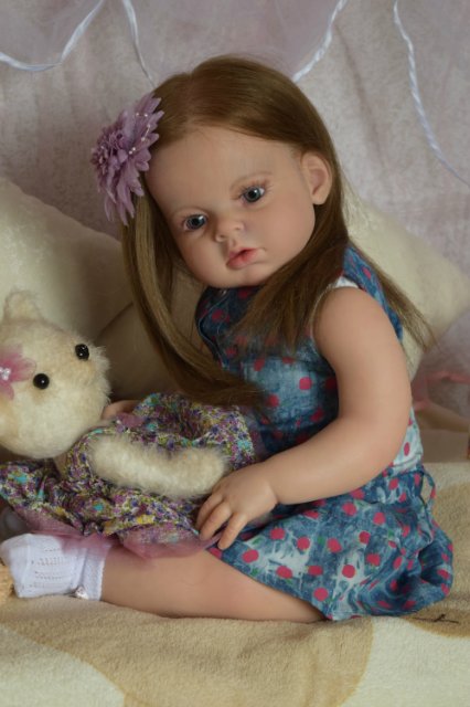 Моя первая большая девочка реборн Ариша