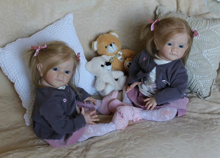 Мои сестрички Аня и Яна! Куклы реборн Шепелевой Людмилы