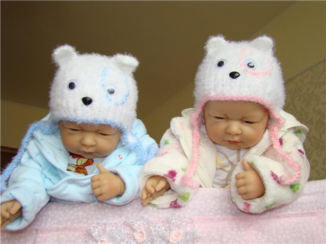 Смешные шапочки для кукол