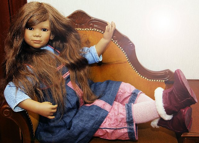 Дитя улиц и одновременно нежнейшее создание Сина куколка от Annette Himstedt 2004г.выпуска (фото 7)