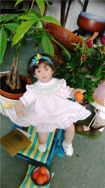 Из коллекции маленьких очаровашек Анны Tиммерман - фарфоровая кукла Orange Blossom