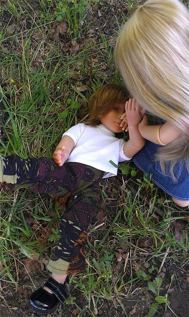 Как Лиза и Мишка отдыхали на даче. Куклы Kidz' n Cats