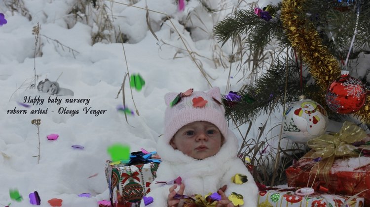 Моё предновогоднее чудо, моя Карлотта. Кукла реборн Олеси Венгер