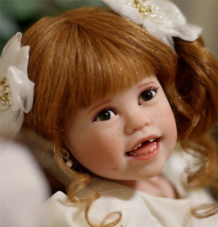 Тебя солнце улыбкой своей обласкало и наполнило жизнью и светом своим … авторская кукла Джули Фишер, Julie Fischer