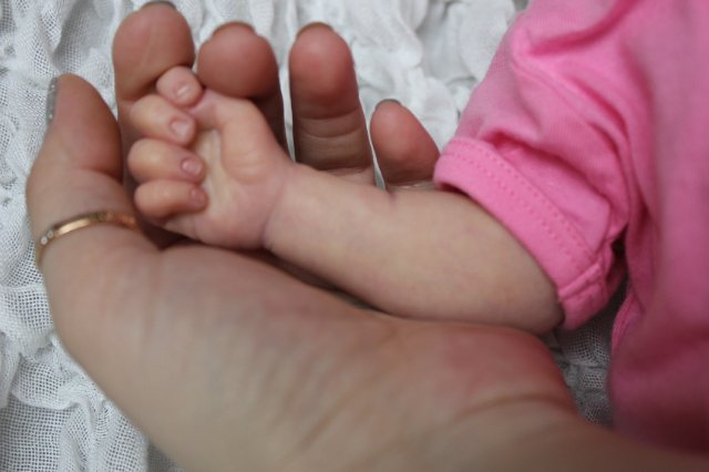 Малышка Аделия. Кукла реборн Катерины Осиповой-Коняевой (фото 4)