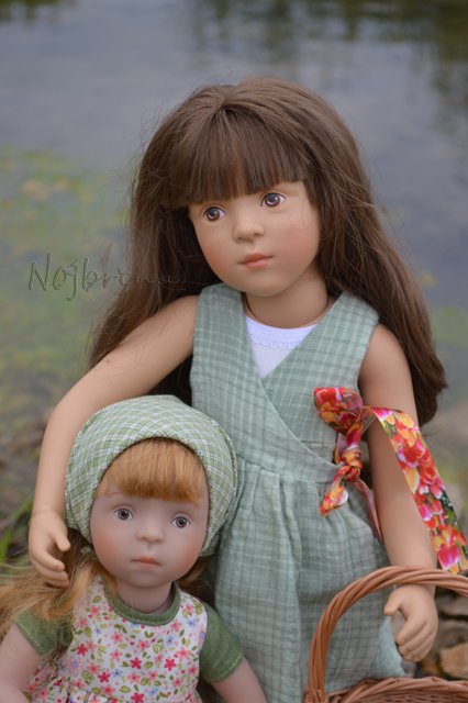 Француженка в провинции. Куклы Sylvia Natterer finouche от Petitcollin и minouche от Kathe Kruse