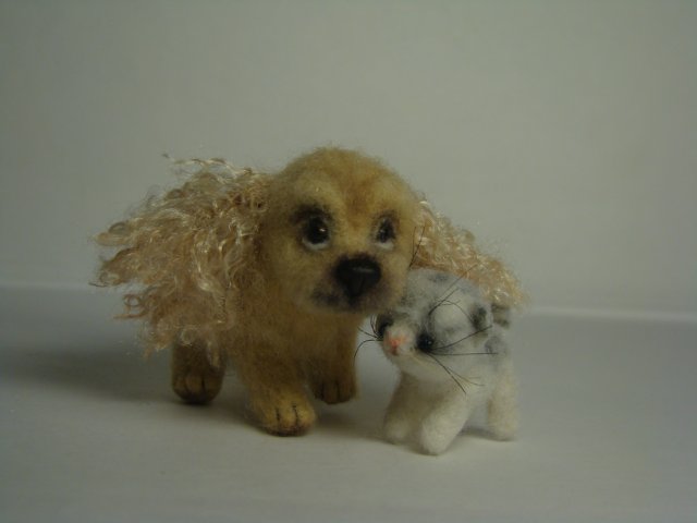 Настоящий верный друг. Авторская игрушка валянием Ольги Чернухо