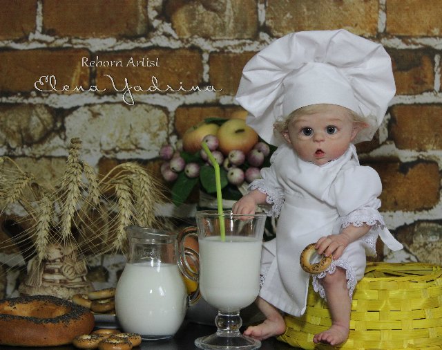 Поваренок по мотивам работы "Прототип мини Офелии". Куклы реборн Елены Ядриной