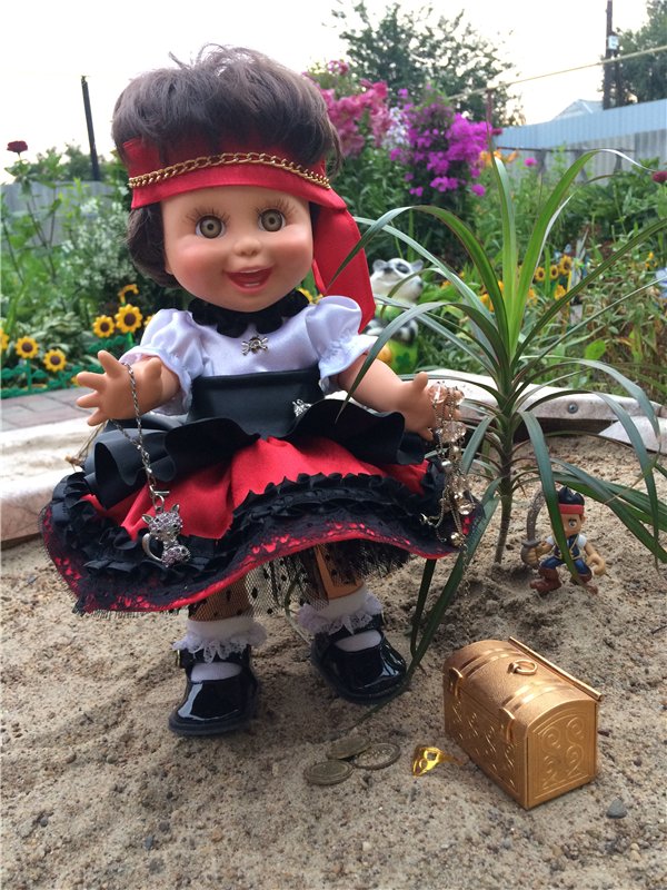 Хейди пиратка.Baby Face — Куклы Galoob Baby Face (Фейсинки): винтаж 90 (фото 6)