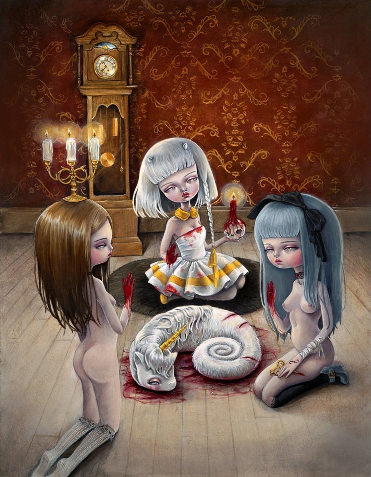 Мрачные и прекрасные куклы художницы Кукула (Kukula) в оригинальных арт иллюстрациях Натали Абрамович. Много фото (фото 8)