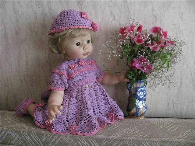 Платья для моих кукол.Вязалочки от Татьяны