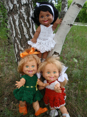 Летняя прогулка Наталок — Куклы Galoob Baby Face (Фейсинки): винтаж 90 (фото 3)