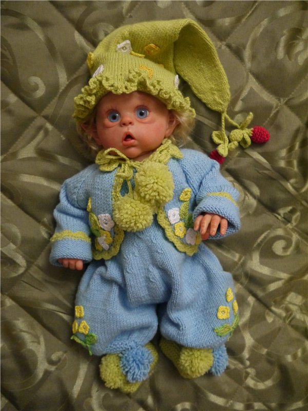 Малыш эльфик Василёк из молдика Офелия, кукла реборн Натальи Фединой, Baby-Zest (фото 9)