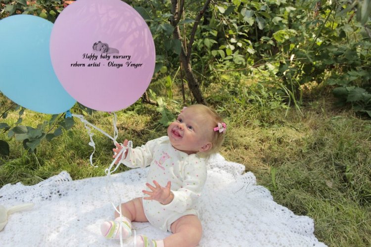 Мой солнечный лучик, моя радуга, мое счастье, моя Милена, Миленочка, Милеша. Кукла реборн Олеси Венгер