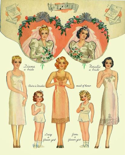 Мои любимые бумажные куклы для вырезания