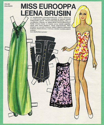 Мои любимые бумажные куклы для вырезания