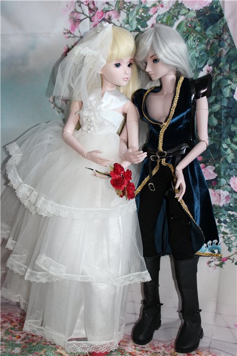 Принц-воин с невестой. Шарнирные куклы "Звезды подиума" новой волны