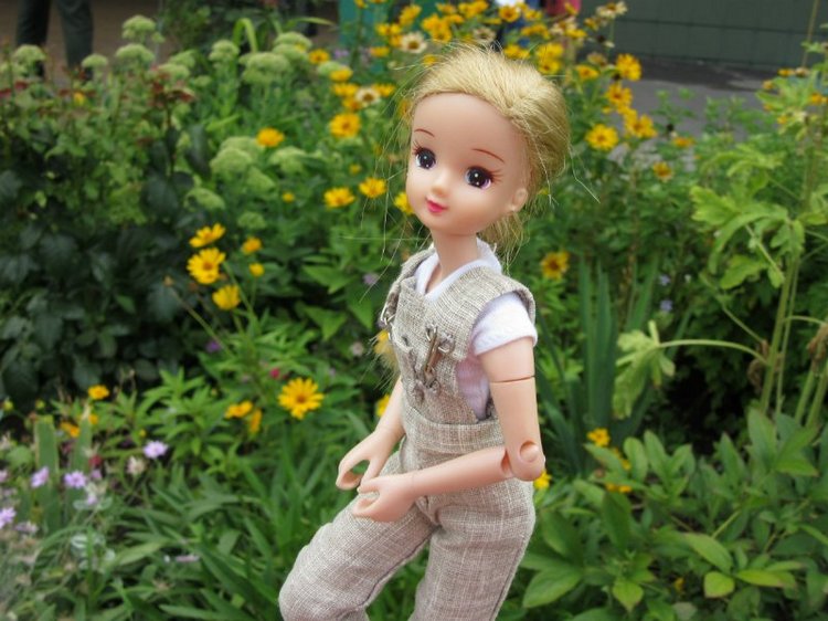 Комбинезон из куска льняной ткани для Хелены (фото 5)