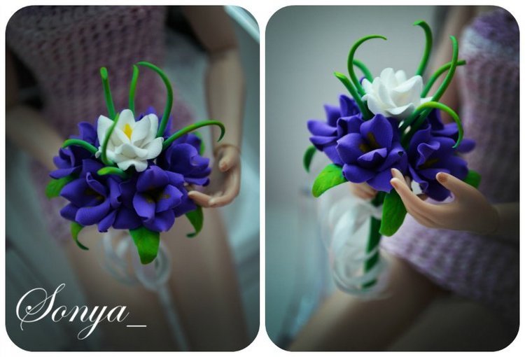 Кукольные мелочи. Часть 2. "Цветочки" (фото 5)