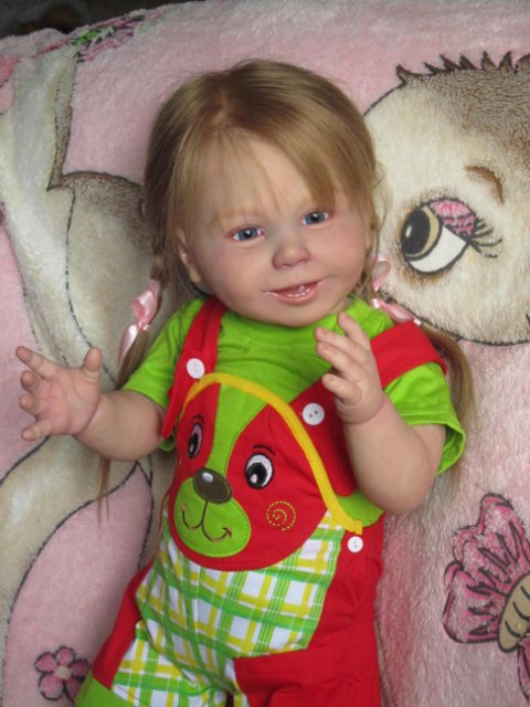 Оторвыш Сьюзон и крошка Виктория. Куклы реборн Светланы Преображенской (фото 9)