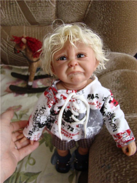 Маленькие плаксы. Авторские куклы Кондрашовой Ирины