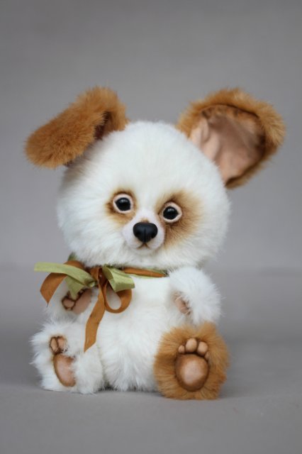 Щенок Юзик. Авторская игрушка Татьяны Матляк (фото 10)