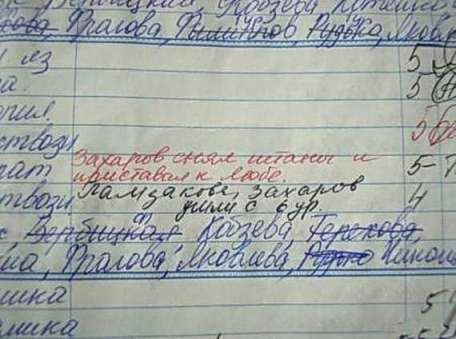 О веселом! Шедевры школьных дневников) Осторожно! очень смешно)