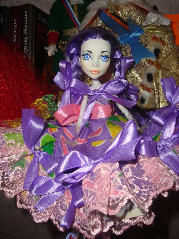 Мой первый ООАК Monster High или преображение Спектры в Фиалку