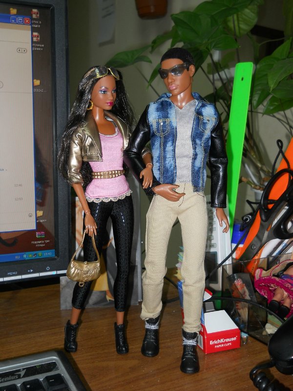 Чернокожие Грейс и Витя (Барби, Кен Mattel)