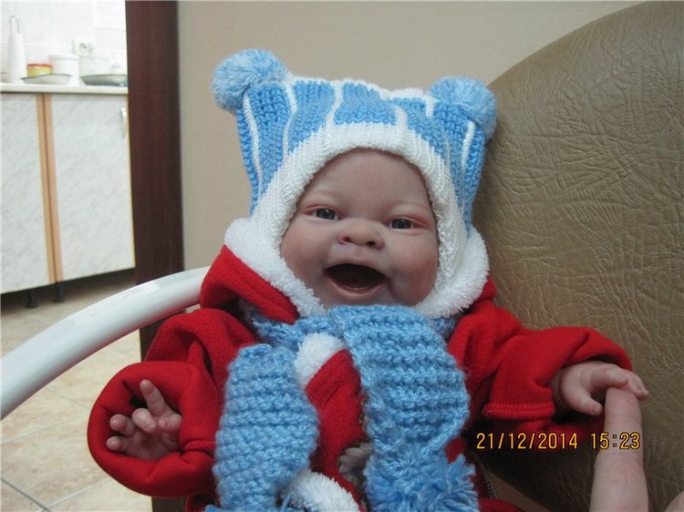 С наступающим Новым Годом! Лолочка - кукла реборн Светланы Преображенской (фото 2)