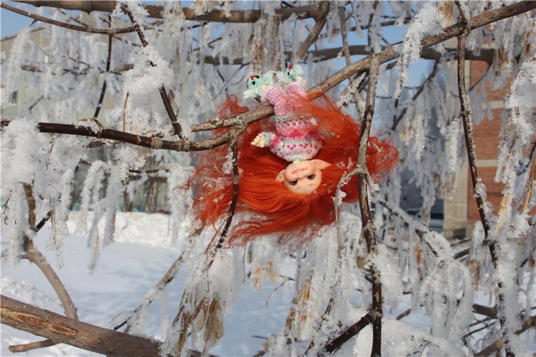 Зимняя прогулка моих крошек! Реалпуки Pupu и реалпуки Сосо