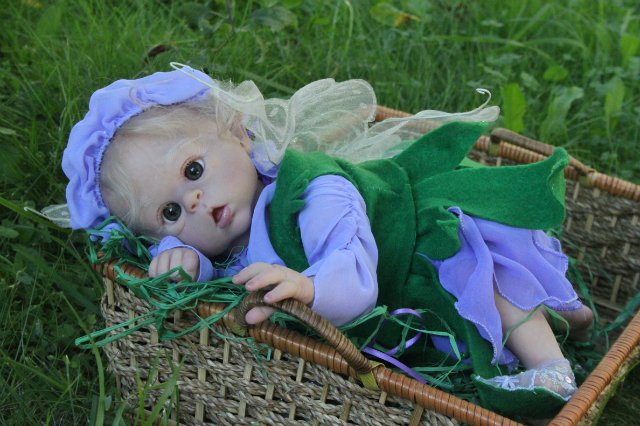 Офелька-стрекоза, куклёныш реборн Элины Кудрявцевой